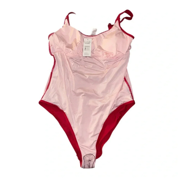 CUPSHE Women's 1 Piece Swimsuit Adjustable Straps Ruched Tummy Control Lined XL - Picture 5 of 6